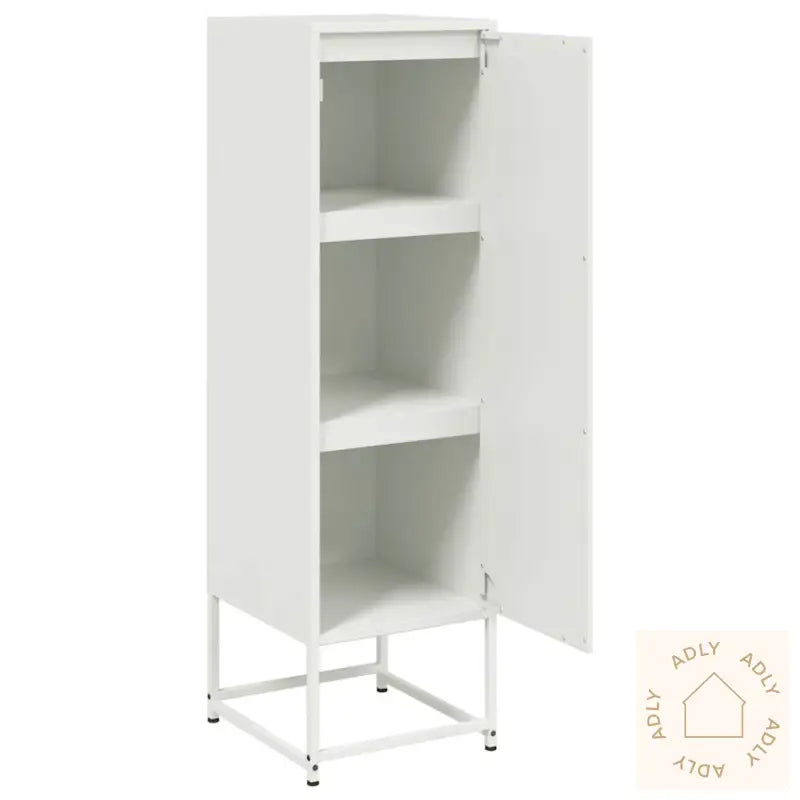 Highboard Hvit 36X39X123 Cm Stål