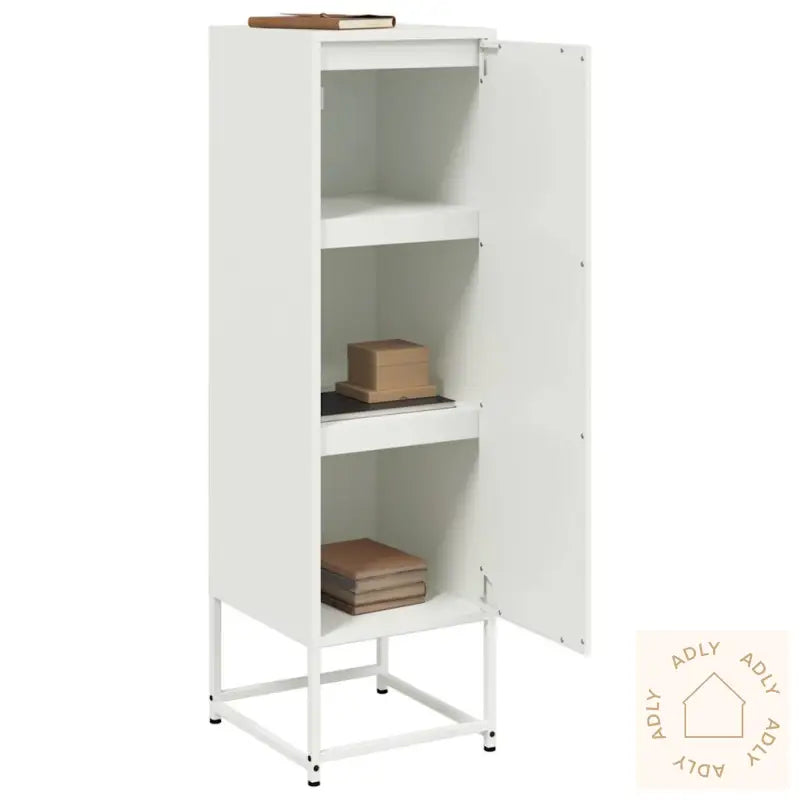 Highboard Hvit 36X39X123 Cm Stål
