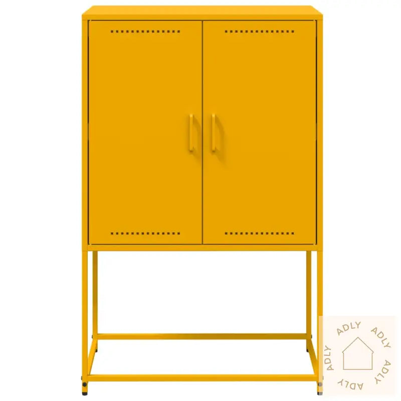 Highboard Sennepsgul 68,5X38,5X107 Cm Stål