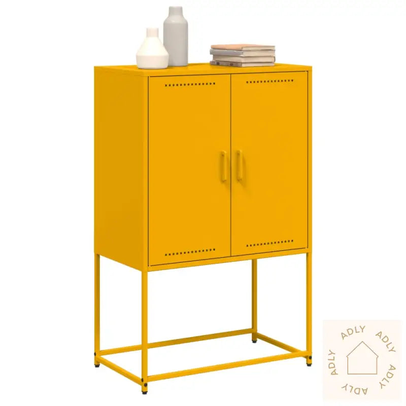 Highboard Sennepsgul 68,5X38,5X107 Cm Stål