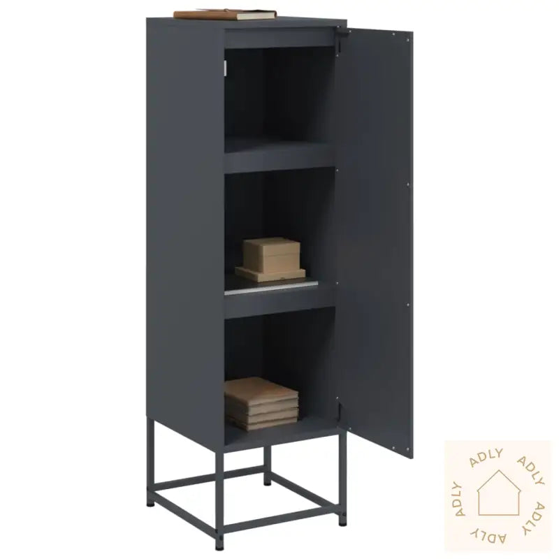 Highboard Antrasitt 36X39X123 Cm Stål