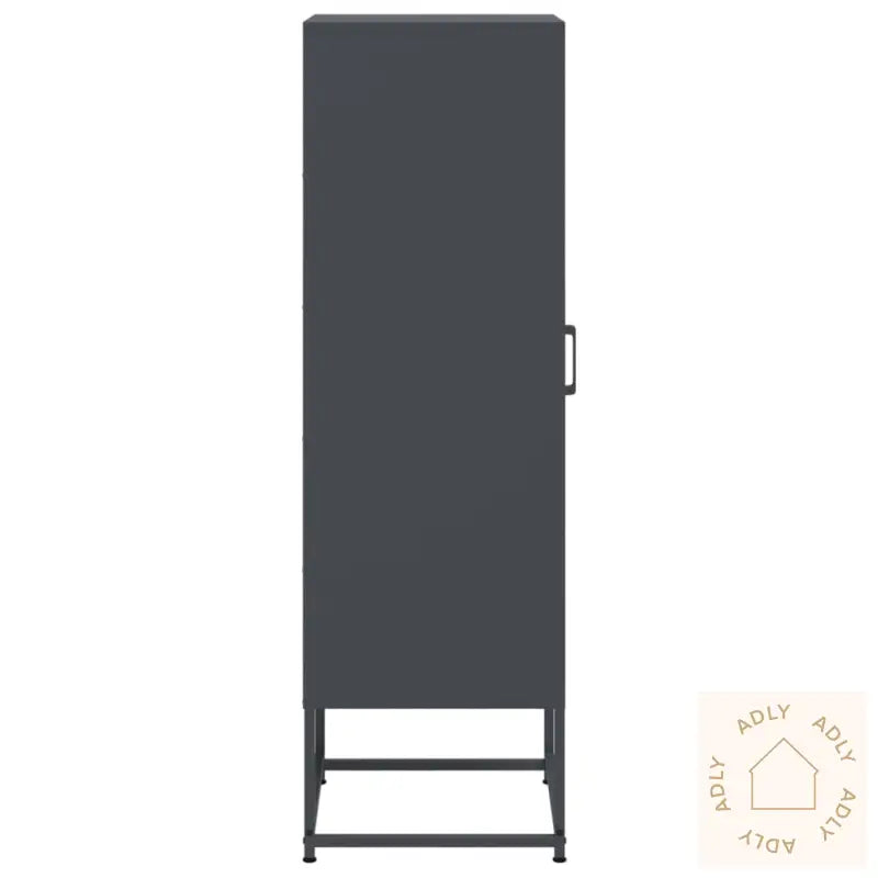 Highboard Antrasitt 36X39X123 Cm Stål