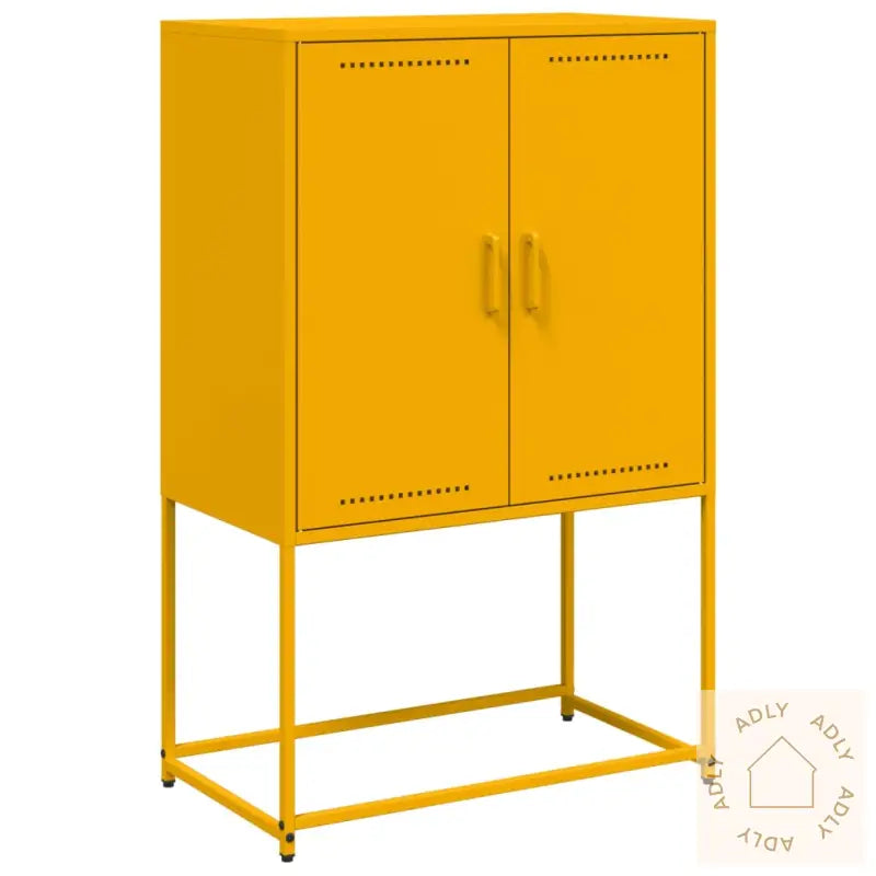 Highboard Sennepsgul 68,5X38,5X107 Cm Stål