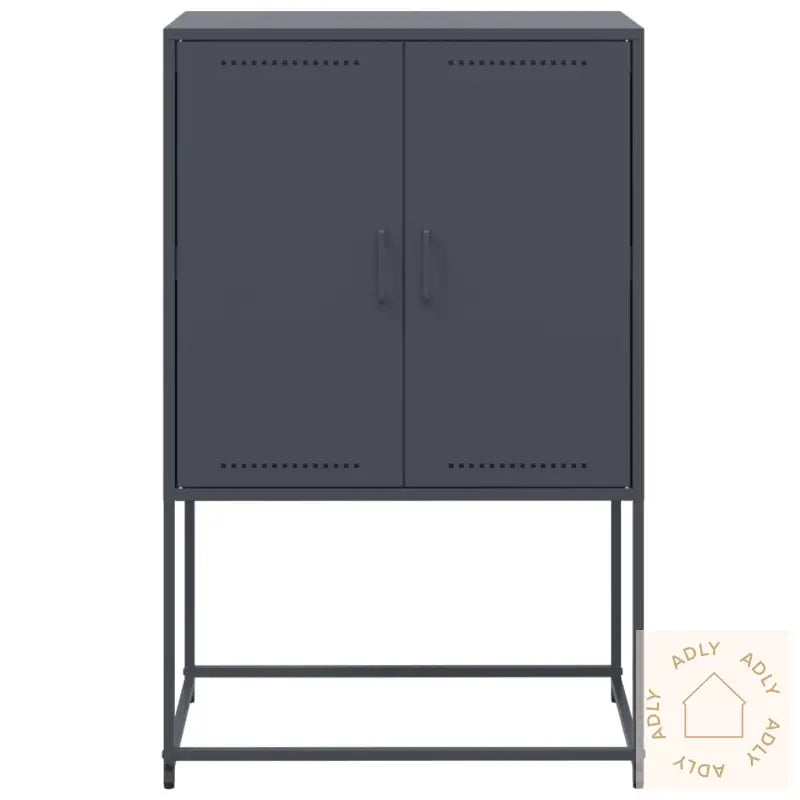 Highboard Antrasitt 68,5X38,5X107 Cm Stål