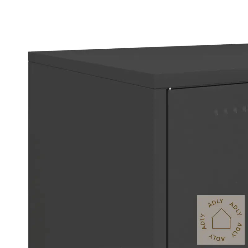 Highboard Svart 100,5X39X107 Cm Stål