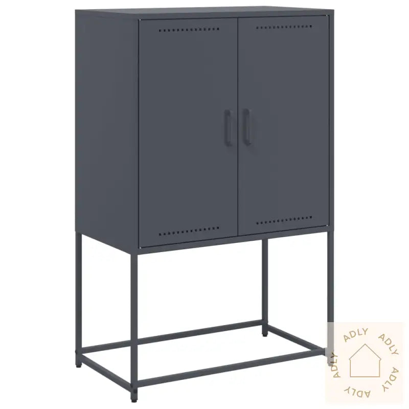 Highboard Antrasitt 68,5X38,5X107 Cm Stål