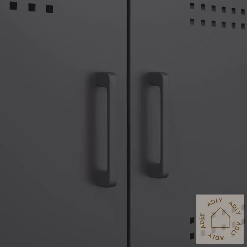 Highboard Svart 68X39X113 Cm Stål