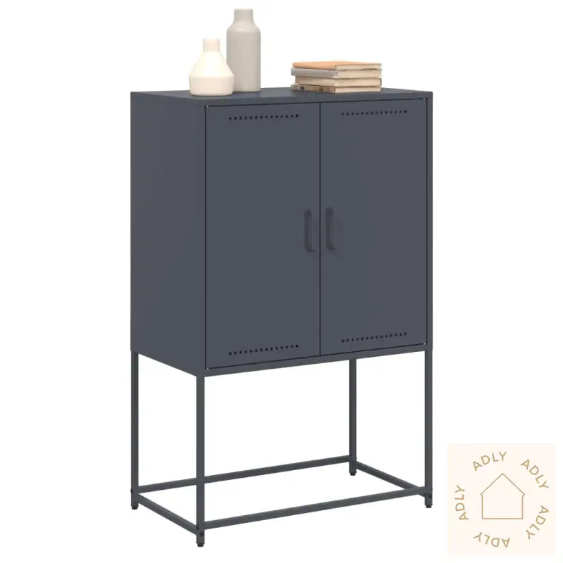 Highboard Antrasitt 68,5X38,5X107 Cm Stål
