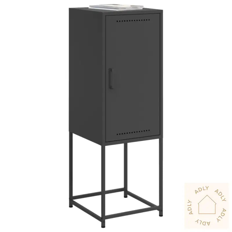 Highboard Svart 36X39X107 Cm Stål