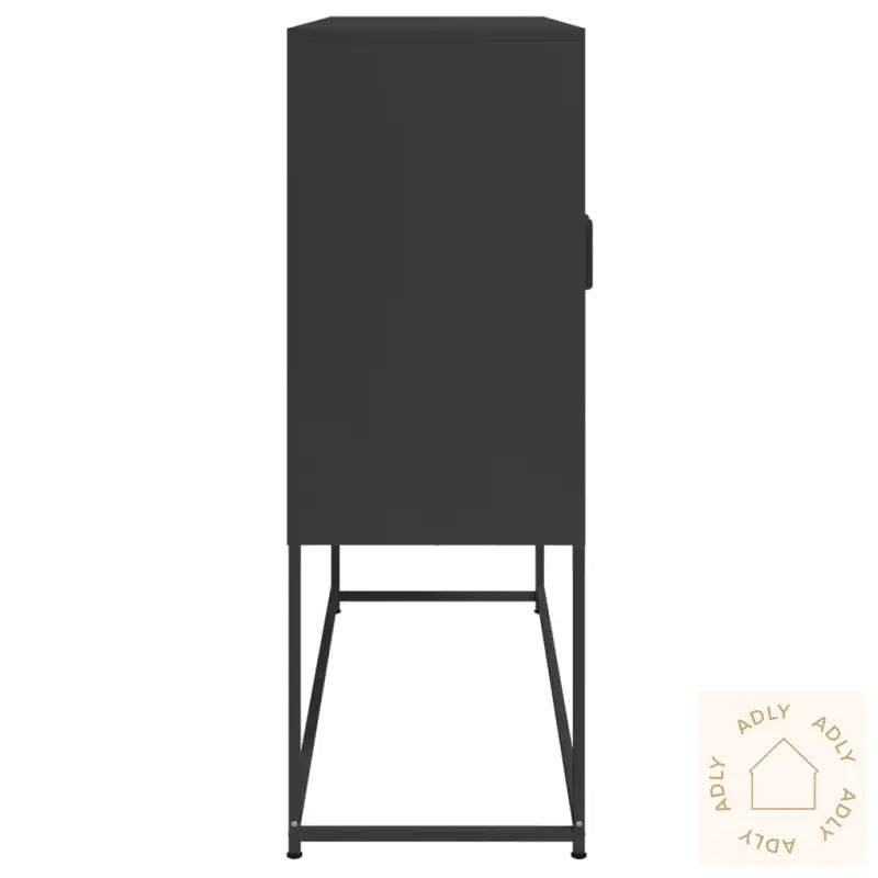 Highboard Svart 100,5X39X107 Cm Stål