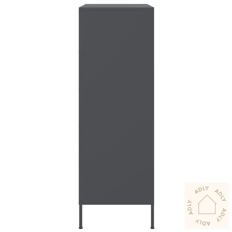 Highboard Antrasitt 68X39X113 Cm Stål