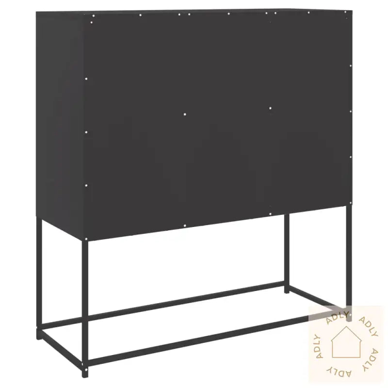 Highboard Svart 100,5X39X107 Cm Stål