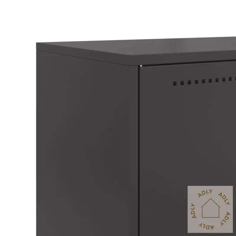 Highboard Svart 68,5X38,5X123,5 Cm Stål