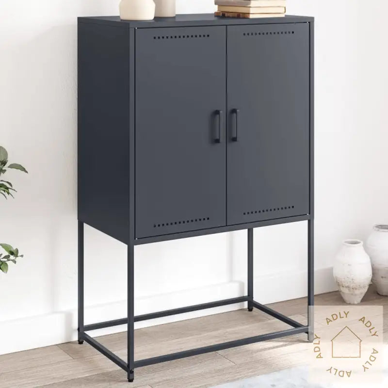 Highboard Antrasitt 68,5X38,5X107 Cm Stål