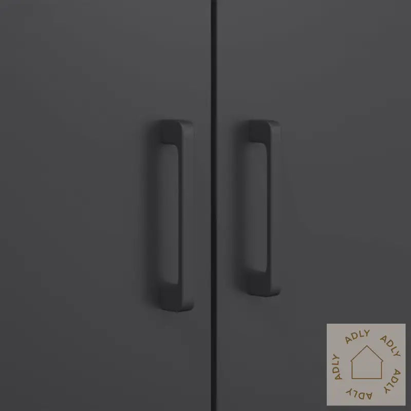 Highboard Svart 68X39X113 Cm Stål