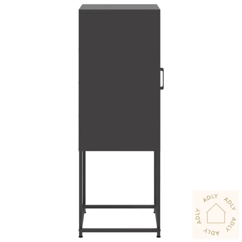 Highboard Svart 36X39X107 Cm Stål
