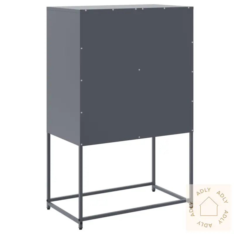 Highboard Antrasitt 68,5X38,5X107 Cm Stål