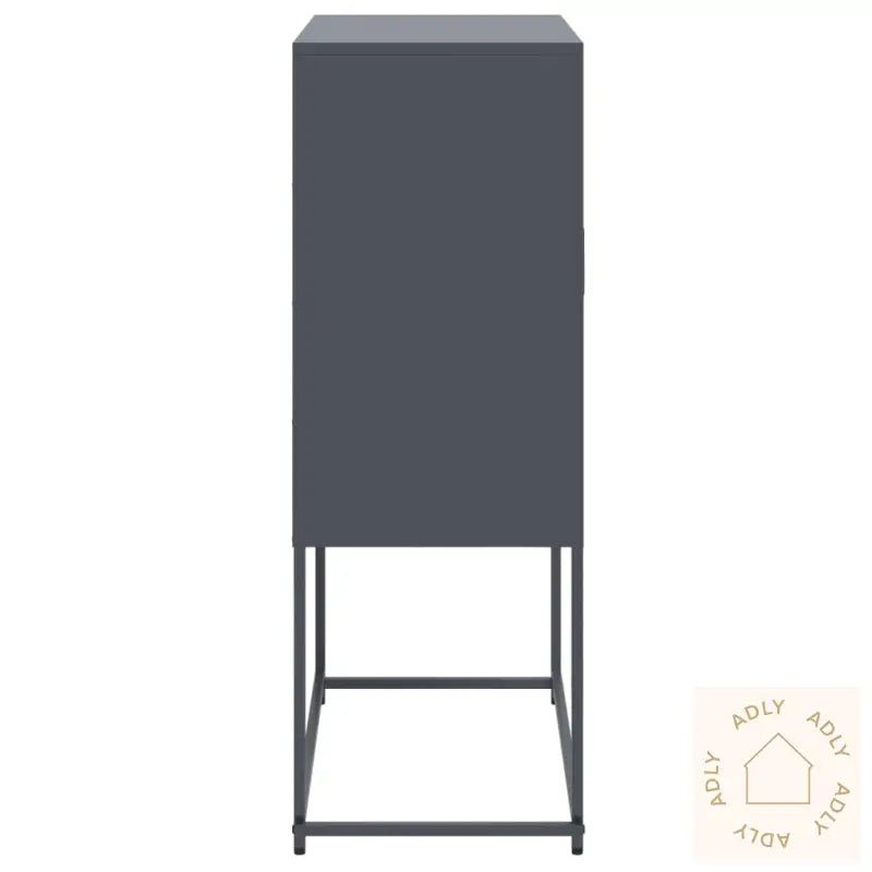 Highboard Antrasitt 68,5X38,5X107 Cm Stål