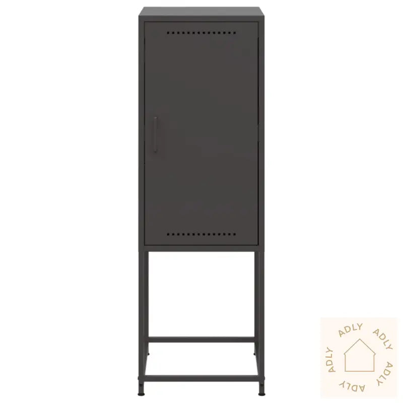 Highboard Svart 36X39X107 Cm Stål