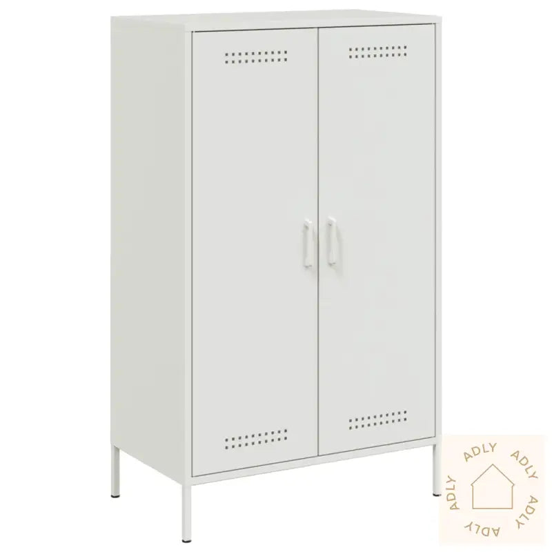 Highboard Hvit 68X39X113 Cm Stål