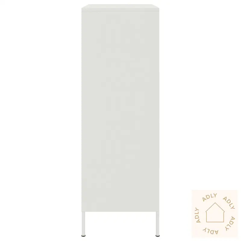 Highboard Hvit 68X39X113 Cm Stål