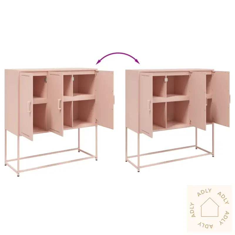 Highboard Rosa 100,5X39X107 Cm Stål