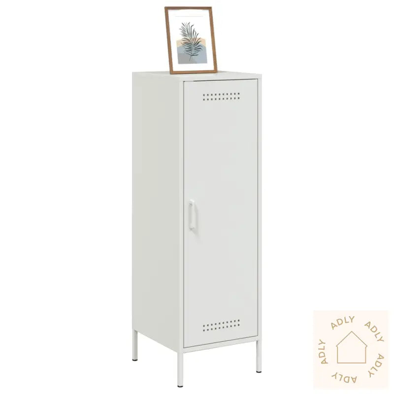 Highboard Hvit 36X39X113 Cm Stål
