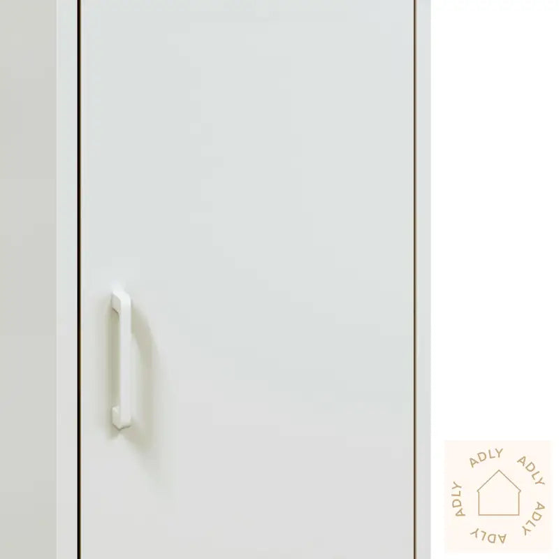 Highboard Hvit 36X39X113 Cm Stål