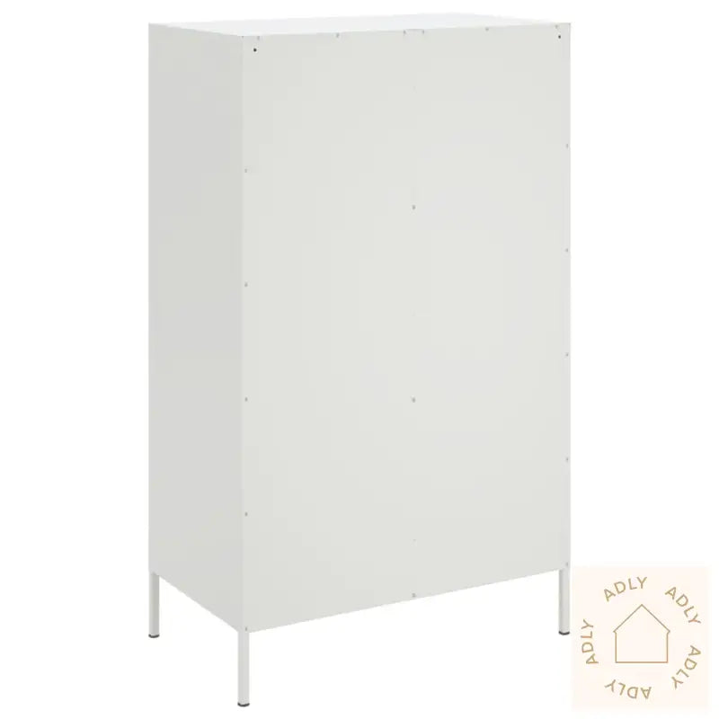 Highboard Hvit 68X39X113 Cm Stål