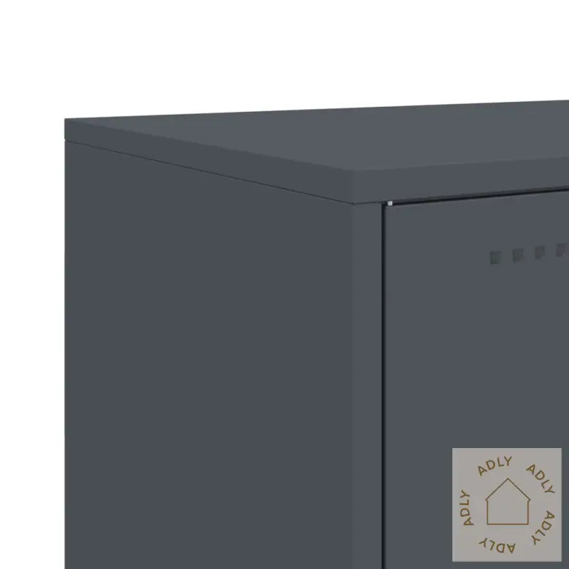 Highboard Antrasitt 100,5X39X107 Cm Stål