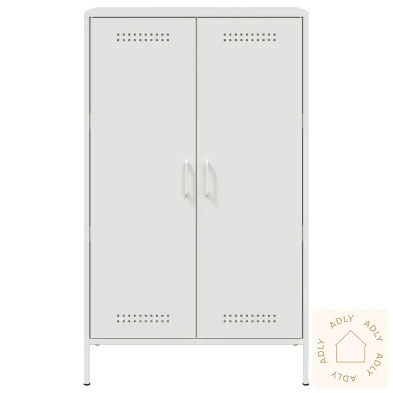Highboard Hvit 68X39X113 Cm Stål