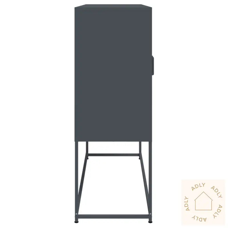 Highboard Antrasitt 100,5X39X107 Cm Stål