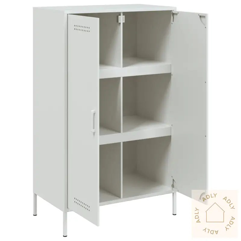 Highboard Hvit 68X39X113 Cm Stål