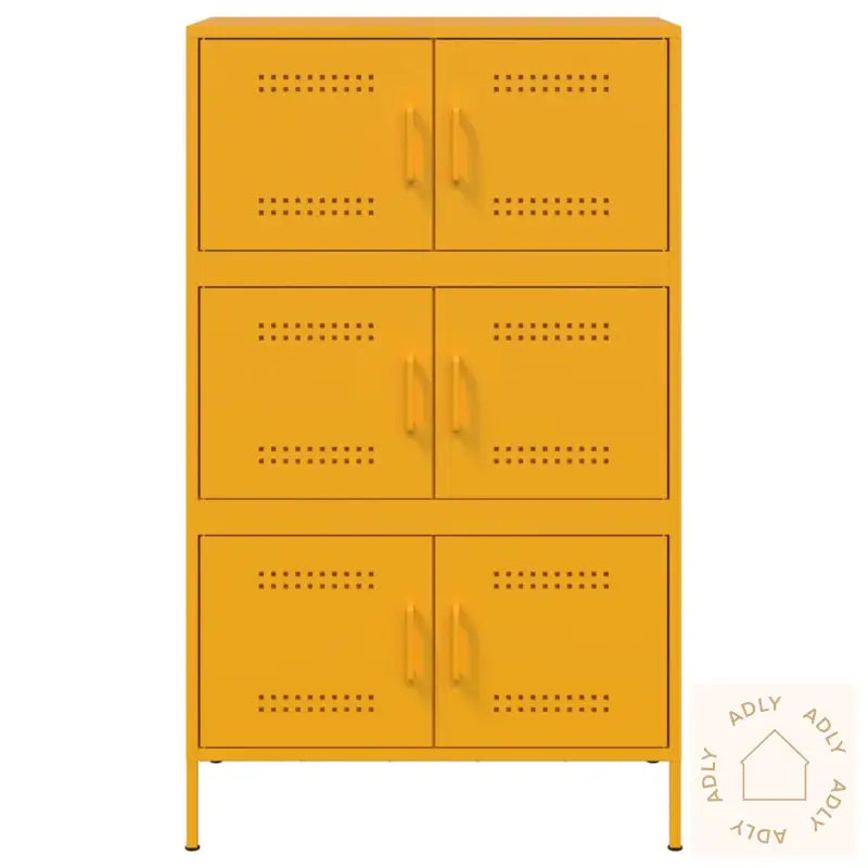 Highboard Sennepsgul 68X39X113 Cm Stål