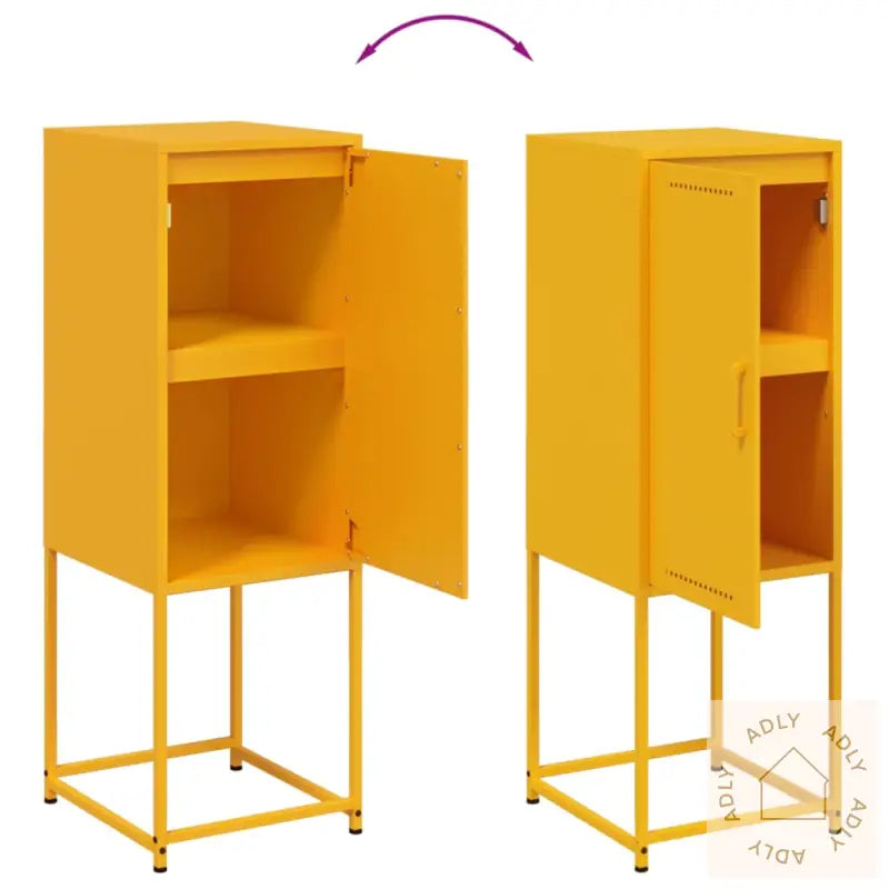 Highboard Sennepsgul 36X39X107 Cm Stål