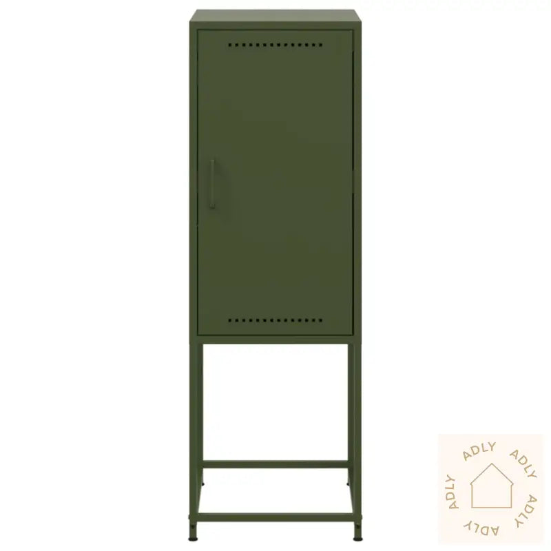 Highboard Olivengrønn 36X39X107 Cm Stål