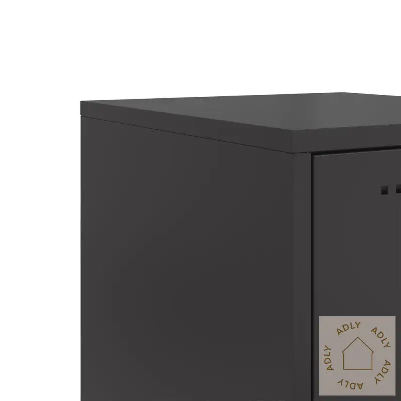 Highboard Svart 36X39X123 Cm Stål