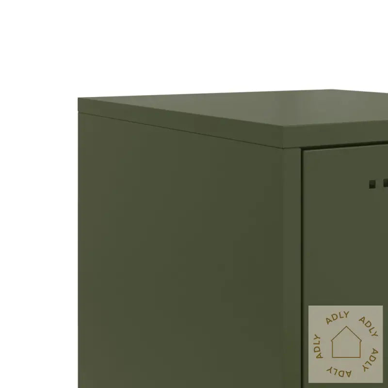 Highboard Olivengrønn 36X39X107 Cm Stål