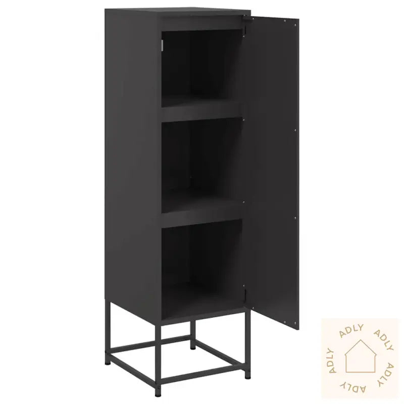 Highboard Svart 36X39X123 Cm Stål