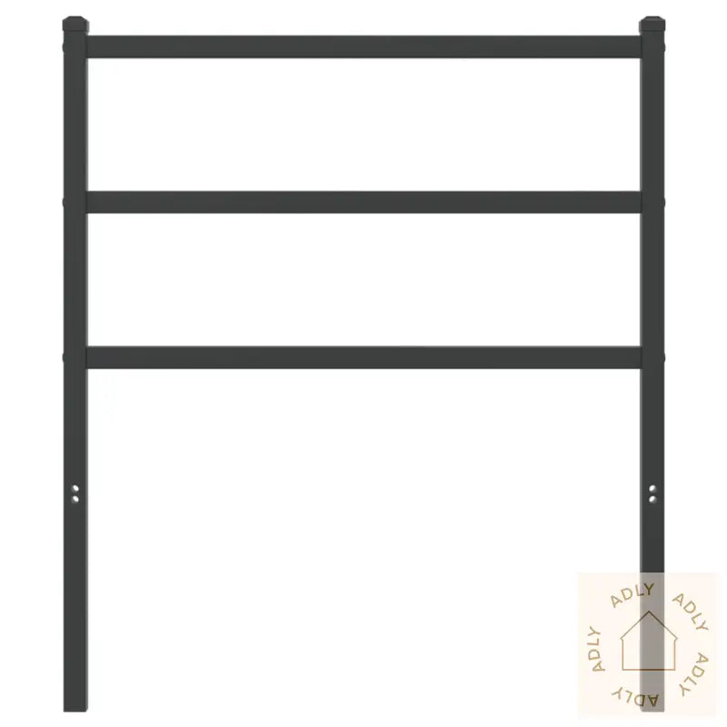 Sengegavl I Metall Svart 80 Cm
