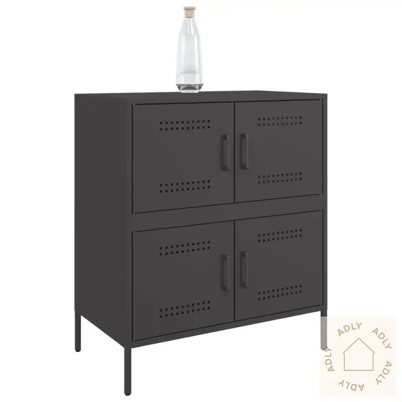 Skjenk Svart 68X39X79 Cm Stål