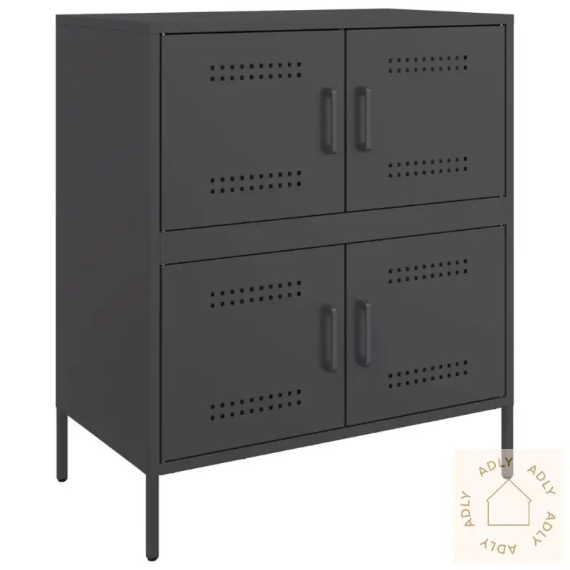 Skjenk Svart 68X39X79 Cm Stål
