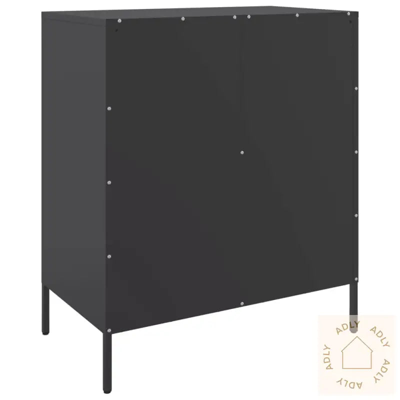 Skjenk Svart 68X39X79 Cm Stål