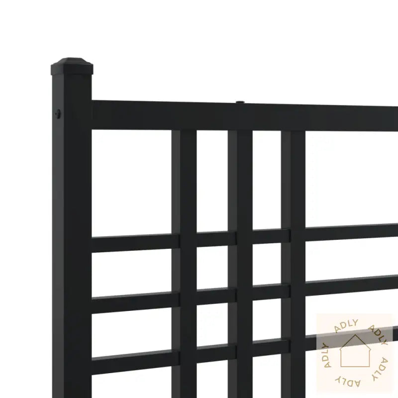 Sengegavl I Metall Svart 107 Cm