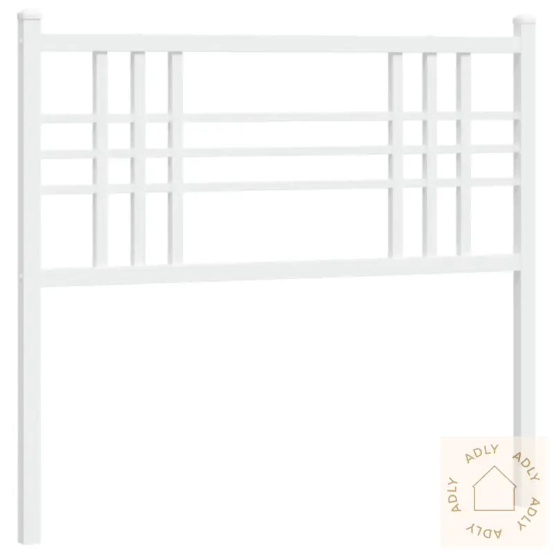 Sengegavl I Metall Hvit 100 Cm