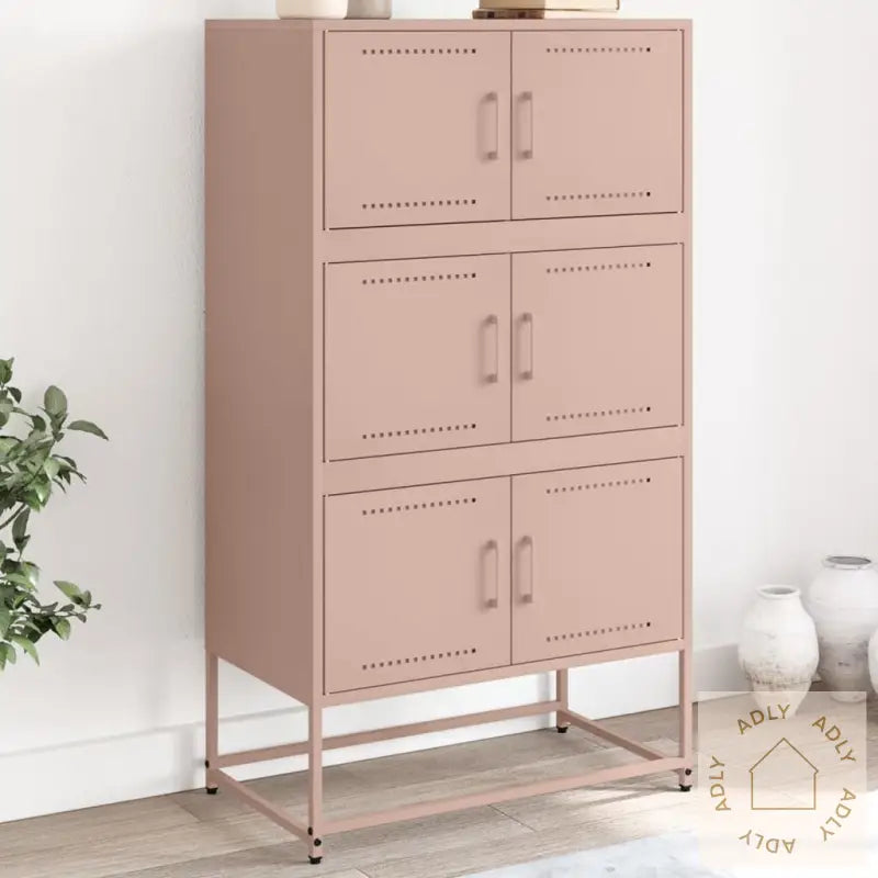 Skjenk Rosa 68,5X38,5X123,5 Cm Stål