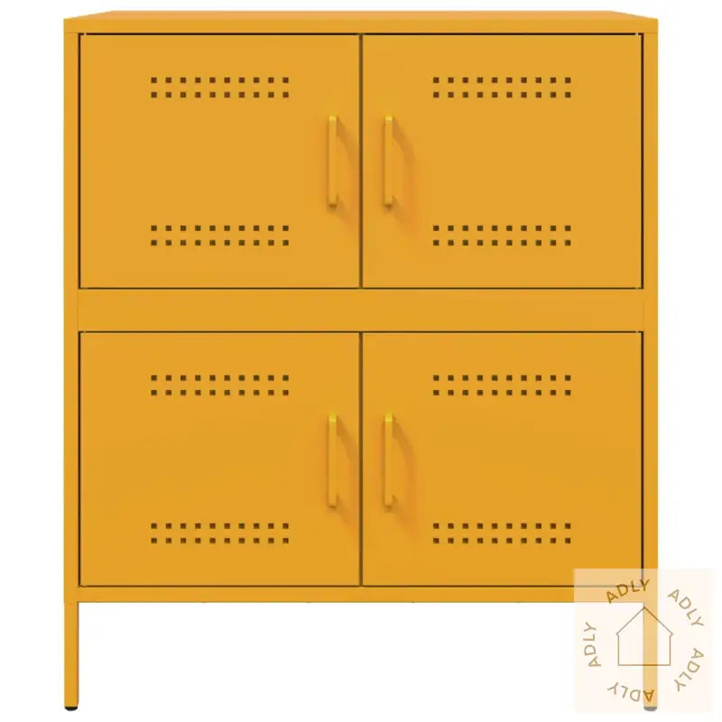 Skjenk Sennepsgul 68X39X79 Cm Stål