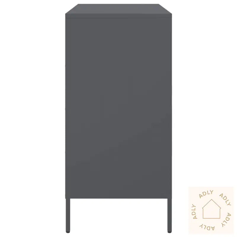Skjenk Antrasitt 68X39X79 Cm Stål