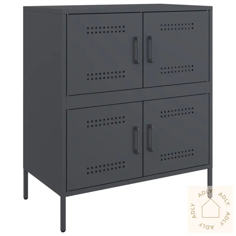Skjenk Antrasitt 68X39X79 Cm Stål