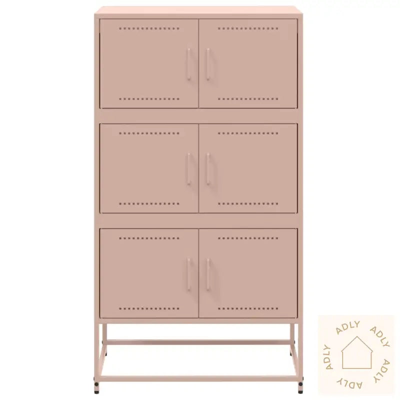 Skjenk Rosa 68,5X38,5X123,5 Cm Stål